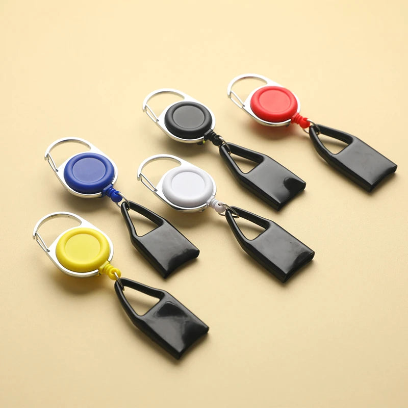 Silicone Lighter Leash Safe Clip Keychain Holder Cover Smoking Accessories